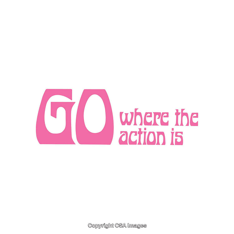 Pink Text Design Promotes Adventure and Encouragement
