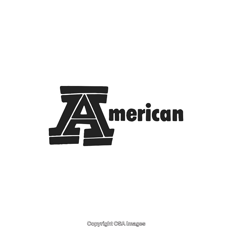 Creative Typography Logo Design Featuring Stylized Letter A and American Text