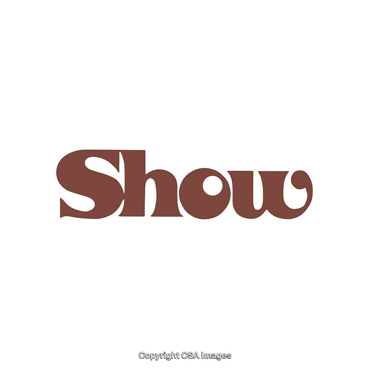 Stylized Brown Typography Featured on Minimalist White Background