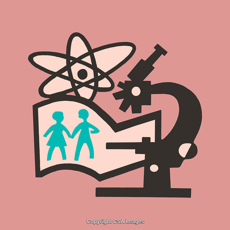 Abstract Illustration of Science, Education, and Humanity Concepts