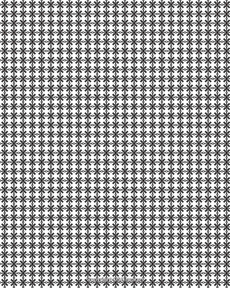 Ornate Black and White Pattern for Elegant Background and Design Applications