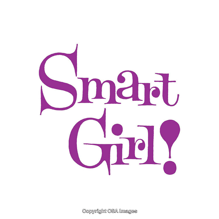 Inspirational Motivational Typography Design Celebrating Intelligent and Strong Women