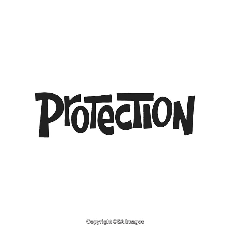 Bold Typography Design Highlighting the Concept of Protection