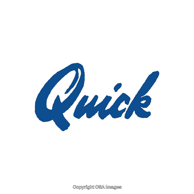 Creative Artistic Text Rendering Featuring the Word "Quick" in Blue Design
