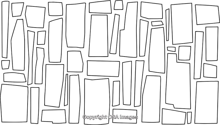 Abstract Black and White Rectangular Geometric Pattern Design Background