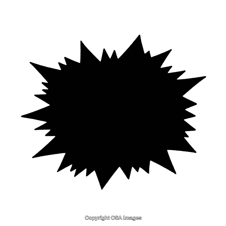 Black and White Abstract Spiky Frame Border Background