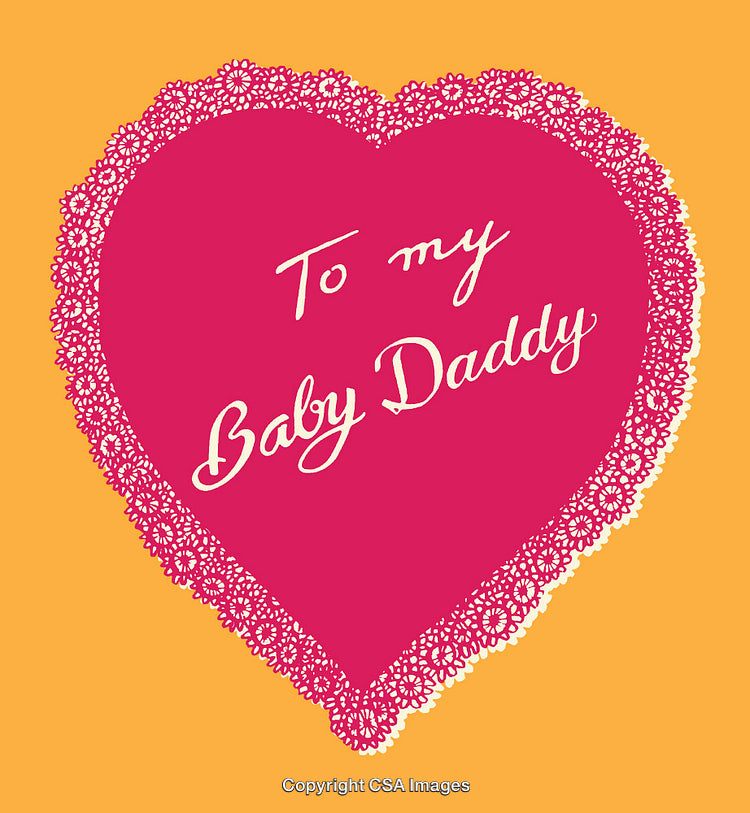 Pink Heart Design With Lace Trim and Sentimental Message