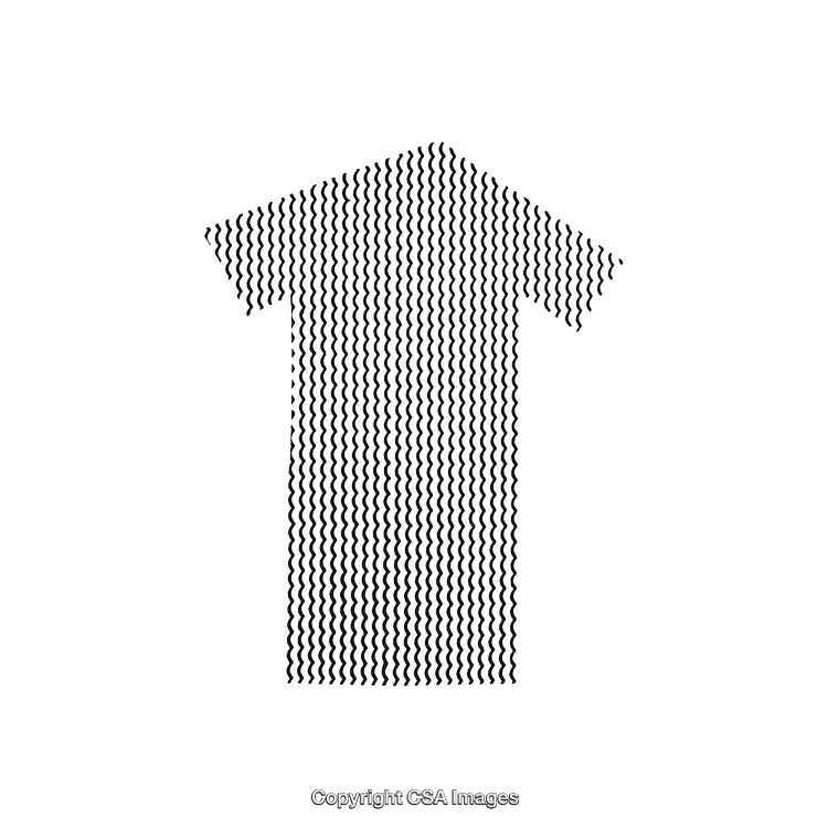 Black and White Wavy Pattern Arrow Shape with Minimalist Design