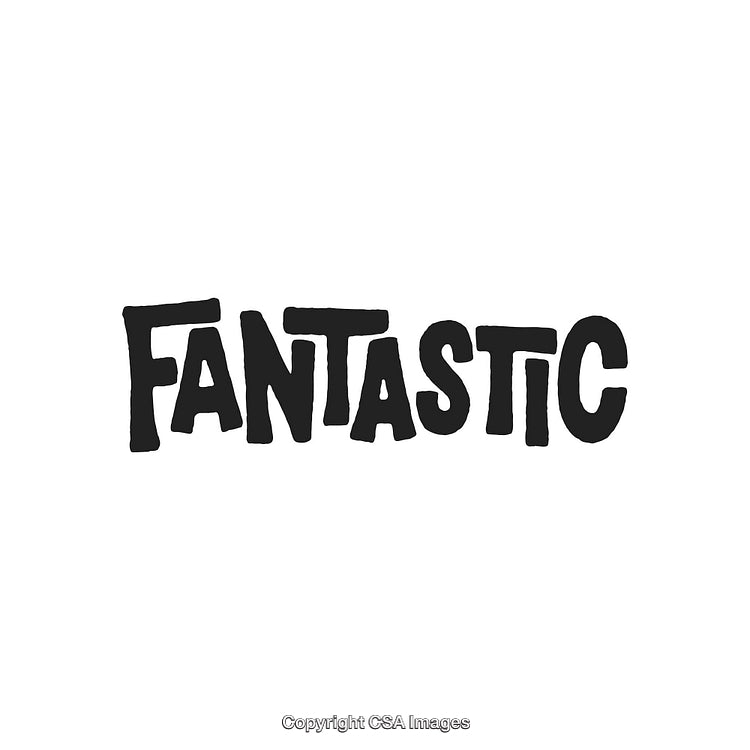 Creative Typography Reading Fantastic In Bold Stylized Text Art Design