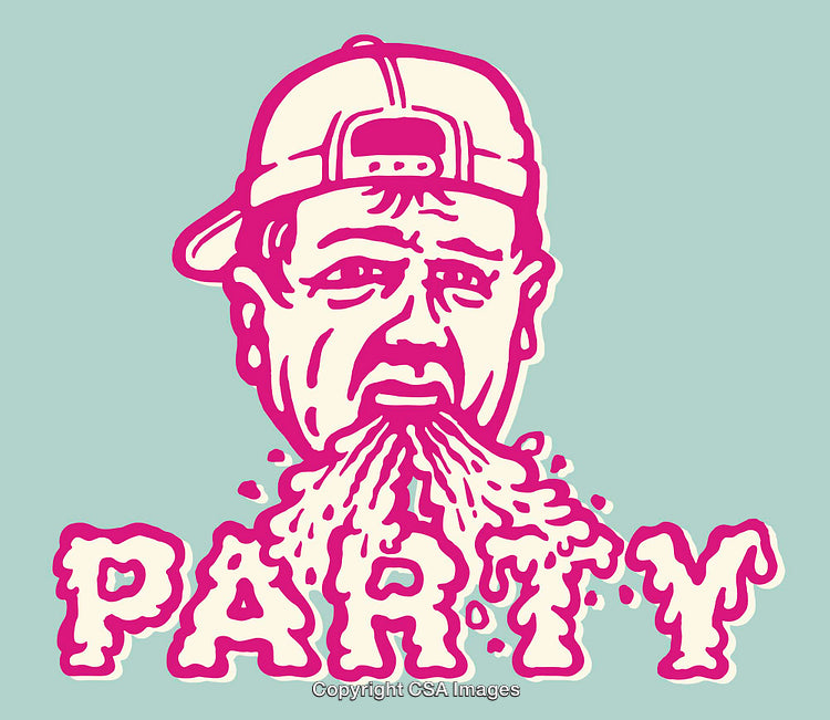 Pop Art Illustrative Vector of Party Humor Featuring Vibrant Colors and Unique Style