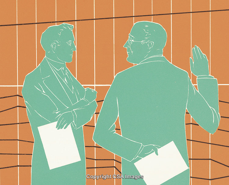 Professional Discussion Between Two Individuals in a Corporate Setting