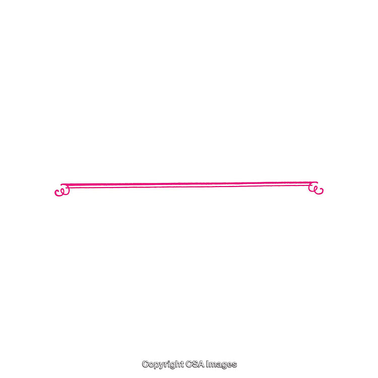 Pink Decorative Wire Element on a White Background for Creative Designs