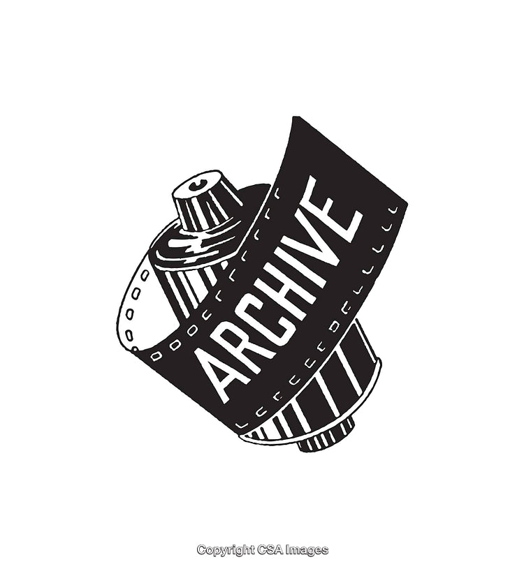 Vintage Film Roll Illustration Representing Archives and Photography Themes