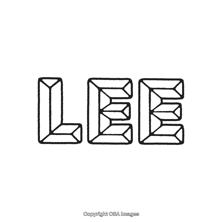 Stylized Graphic Text Design Featuring Artistic Lettering Shapes in a Geometric Pattern
