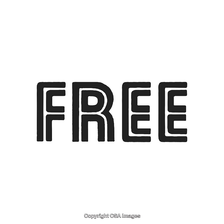 Bold Typography With the Word Free Displayed in a Stylized Design