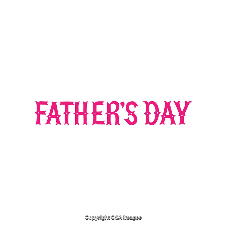 Fathers Day Modern Typography Design in Bold Pink Lettering