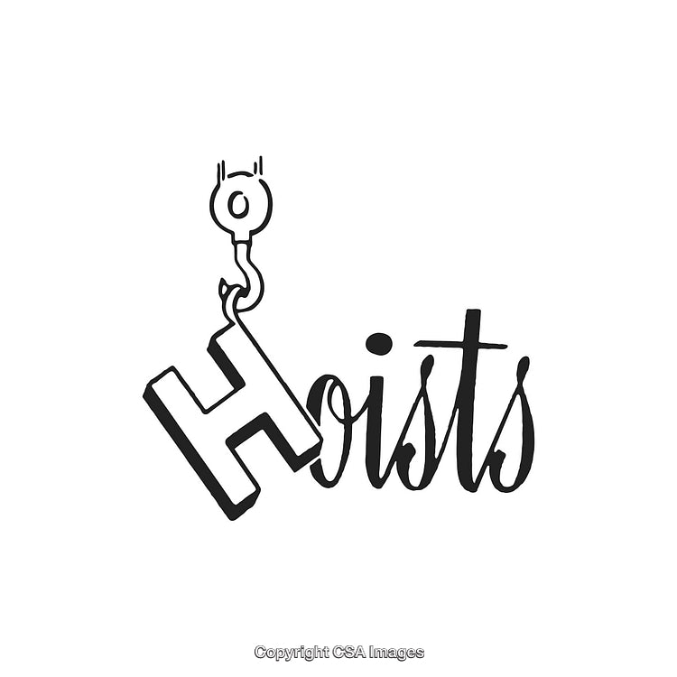 Minimalistic Illustration Featuring a Hoist Depicting a Bold and Stylish Concept
