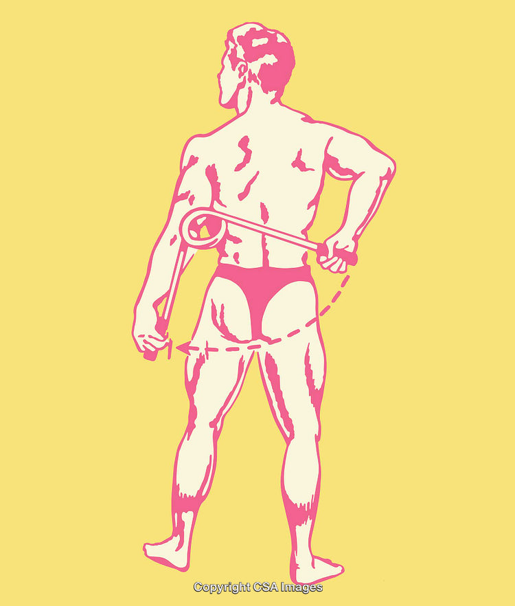 Colorful Line Art Illustration of a Fitness-Themed Conceptual Scene