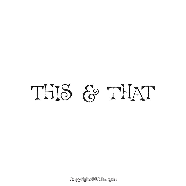 Elegant Artistic Typography Featuring the Phrase 'This & That' in Stylish Design