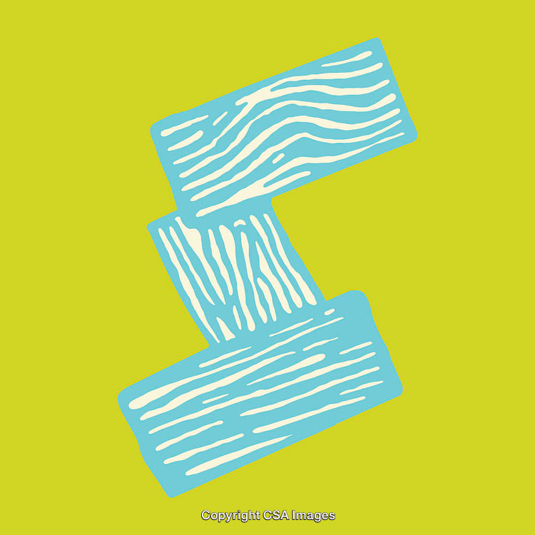 Creative Representation of the Letter S in Abstract Style Art