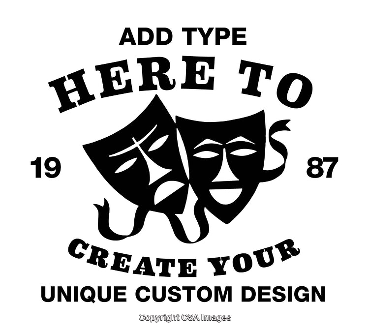 Theater Masks Design Format