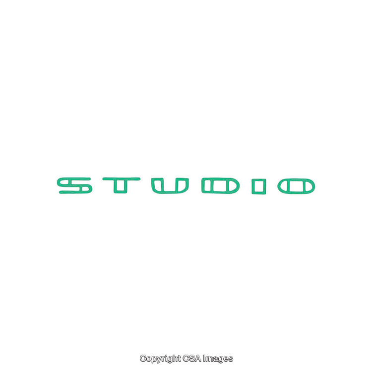 Typography Design Featuring the Word Studio in a Minimalist Style