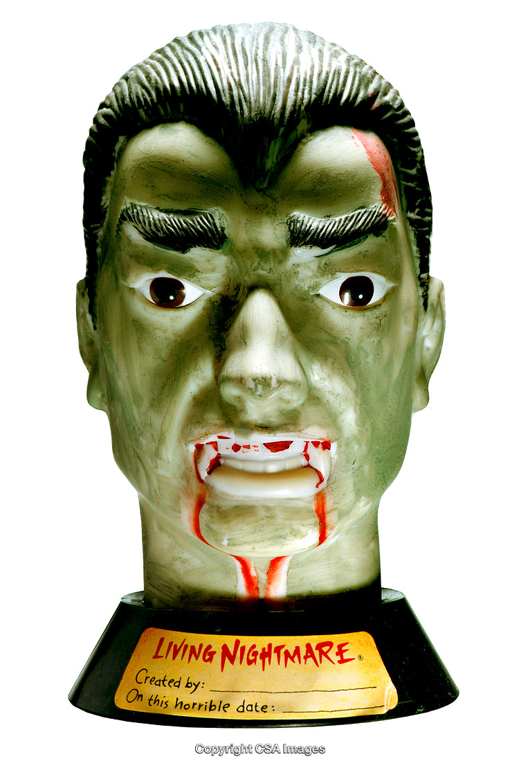 Detailed Vampire Figure With Blood Highlighting, Standing as Halloween Decoration