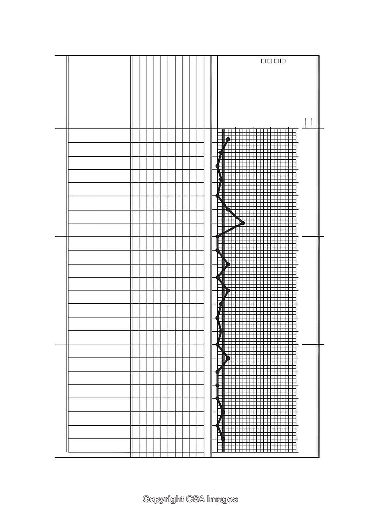 Detailed Black And White Line Diagram of Geometric and Analytical Data