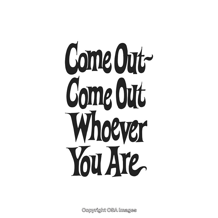 Inspirational Typography Artwork Promoting Individual Authenticity and Acceptance