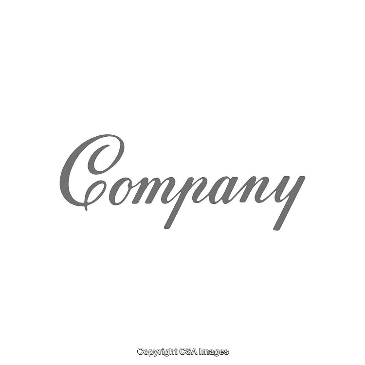 Elegant Gray Script Design Featuring the Word 'Company' in Stylish Font