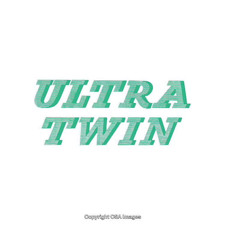 Stylized Green Typography Design on a White Background