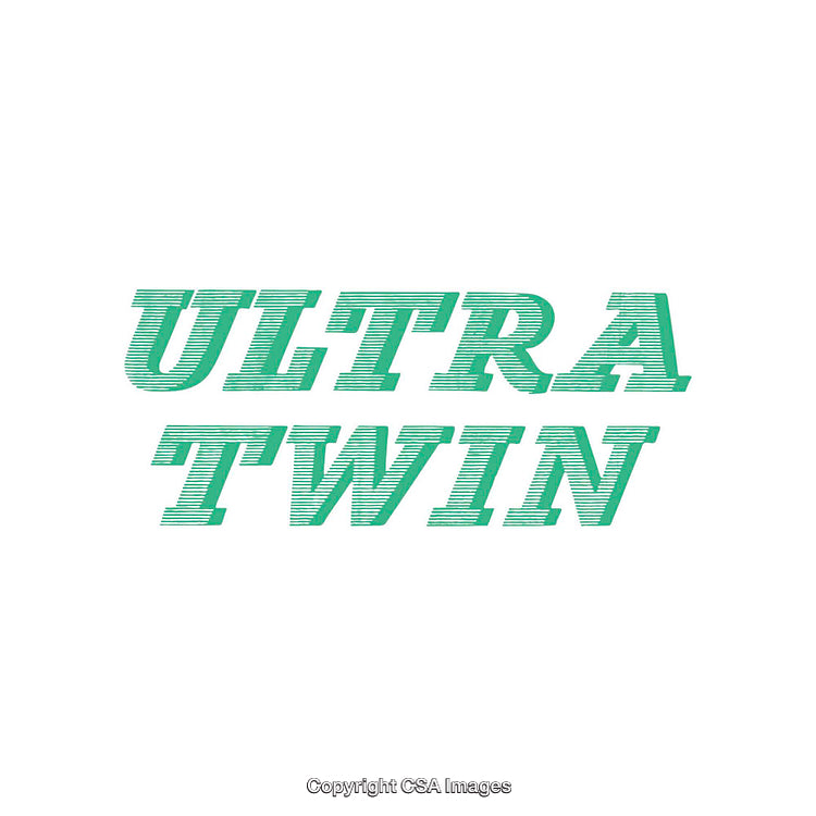 Stylized Green Typography Design on a White Background