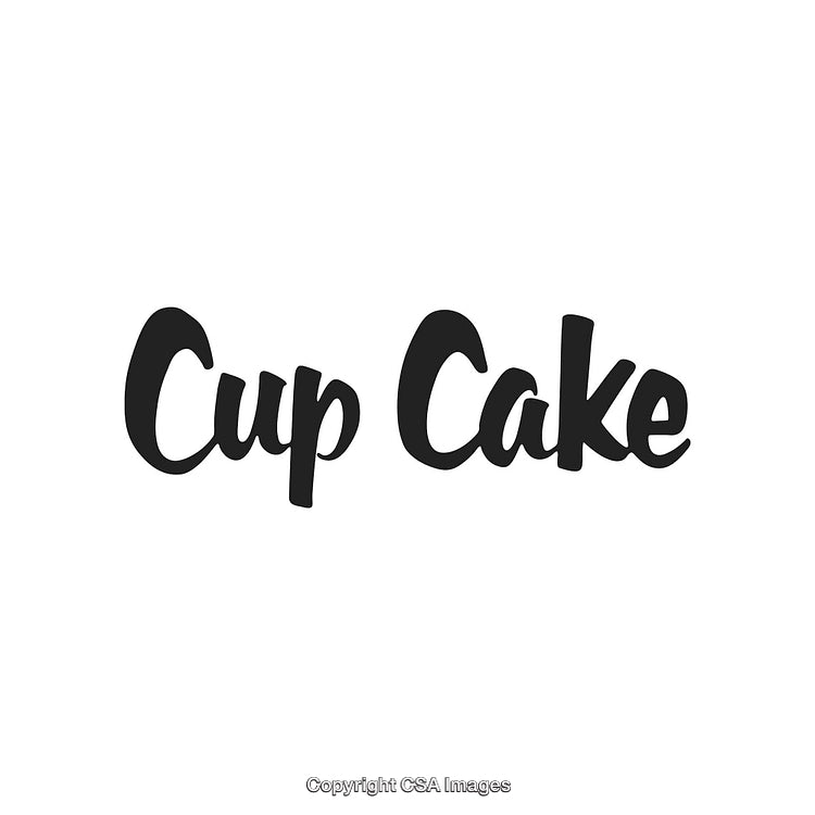Creative Text-Style Logo Design Featuring 'Cup Cake' Phrase in Modern Font