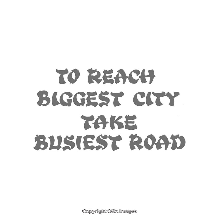 Inspirational Phrase Illustrated with Decorative Typeface on White Background