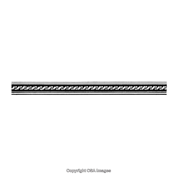 Elegant Black and White Ornate Pattern Border Design