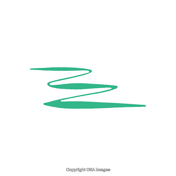 Minimal Green Zigzag Design on White Background with Abstract Style