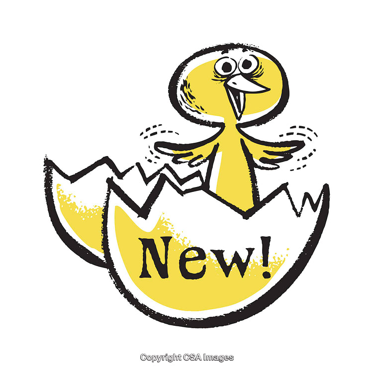 Bright Illustration of a Hatching Chick with a Fun Stylized Design