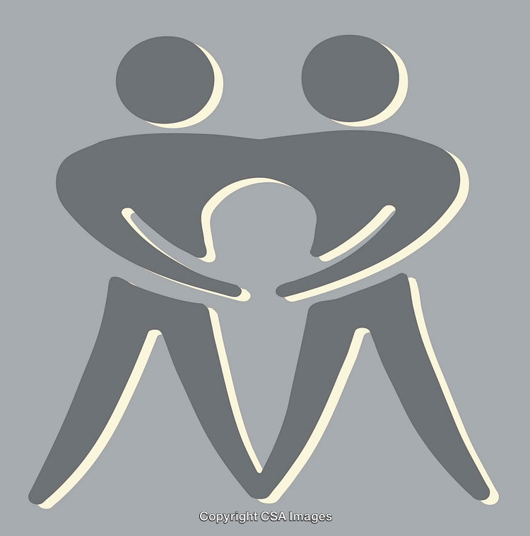 Abstract Gray Color Line Art Illustration Representing Unity and Togetherness