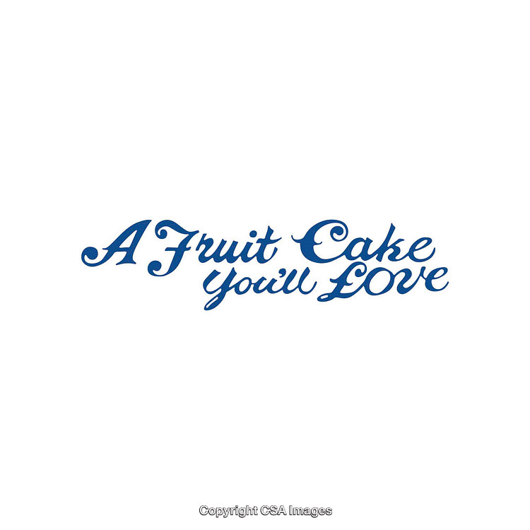 Elegant Script Design Featuring Inspirational Bakery Statement in Blue Text
