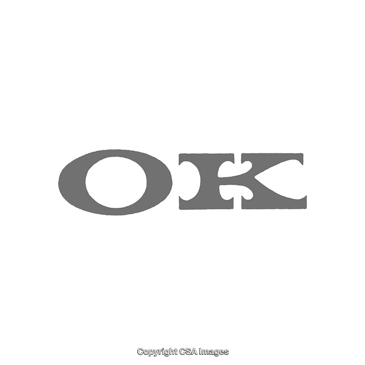 Minimalist Grayscale OK Typography for Creative and Conceptual Projects