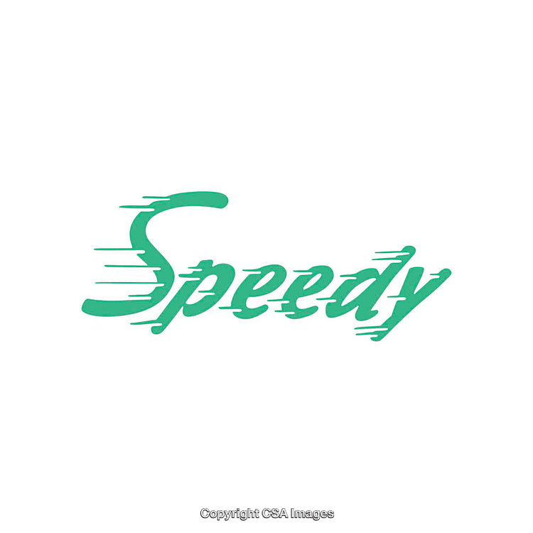 Dynamic Green Text Depicting Speed Motion in Minimalistic Design