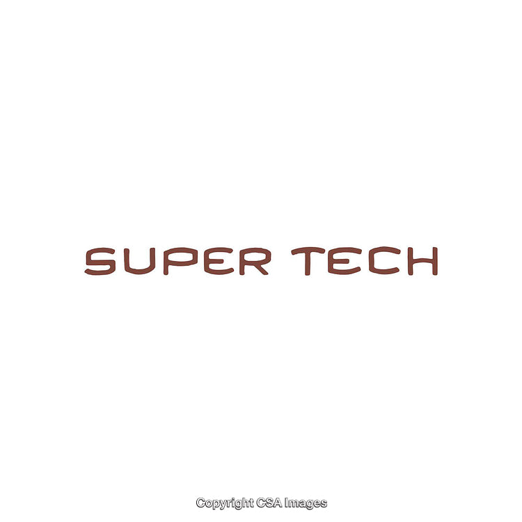 Stylized Typography Highlighting the Words 'Super Tech' in Modern Design
