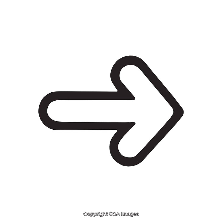 Black And White Simple Arrow Symbol Pointing Right