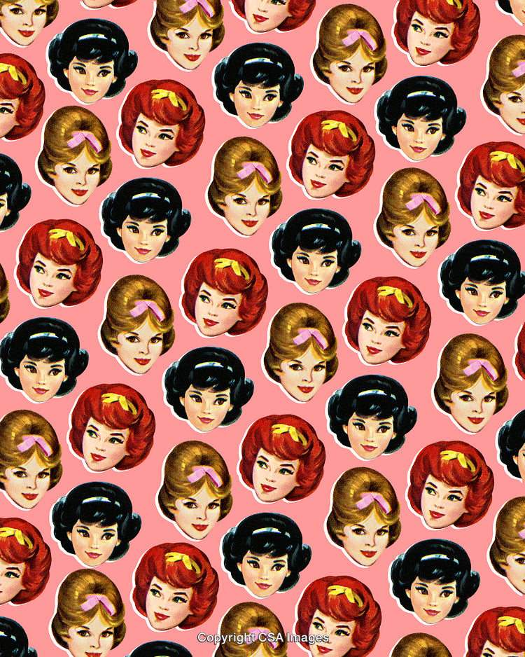 Pattern of Womens Heads