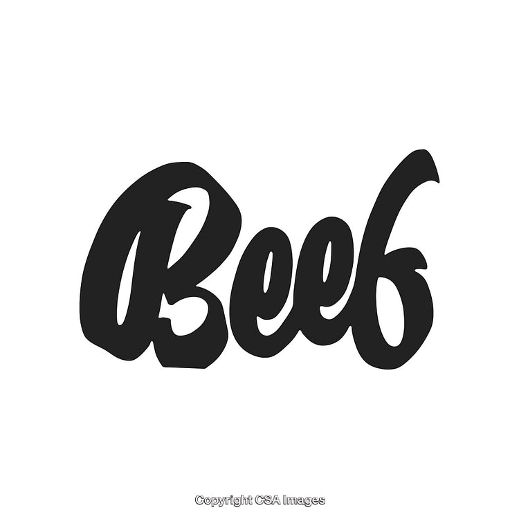 Stylized Typography Artwork Featuring Bold Script Text on White Background