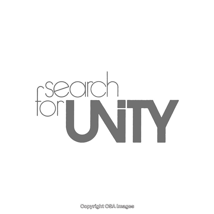 Monochrome Typography Design Emphasizing Unity and Togetherness Through Bold Lettering