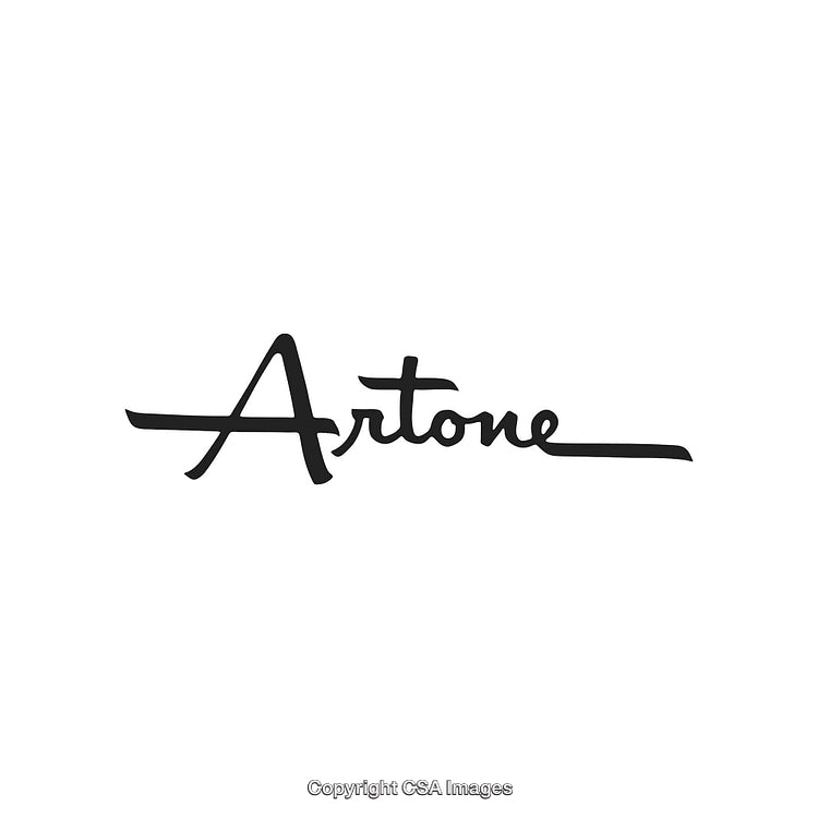 Stylized Artone Black Text Logo on a Clean White Background