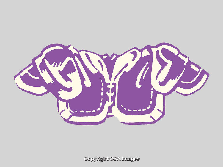 Purple and White Illustration of an Abstract Artistic Design