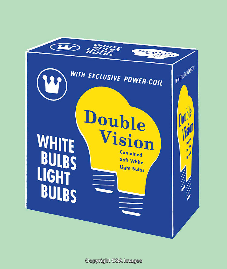 Brightly Designed Box for Exclusive White Light Bulbs Display