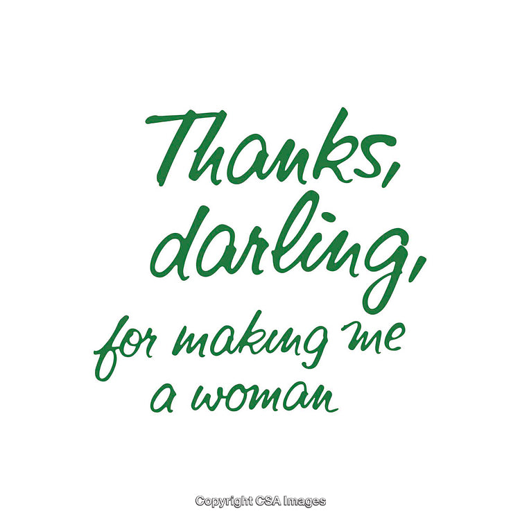 Green Handwritten Quote About Strength and Love in Simple Style